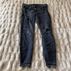 Express ripped ankle legging jeans! Size 4!